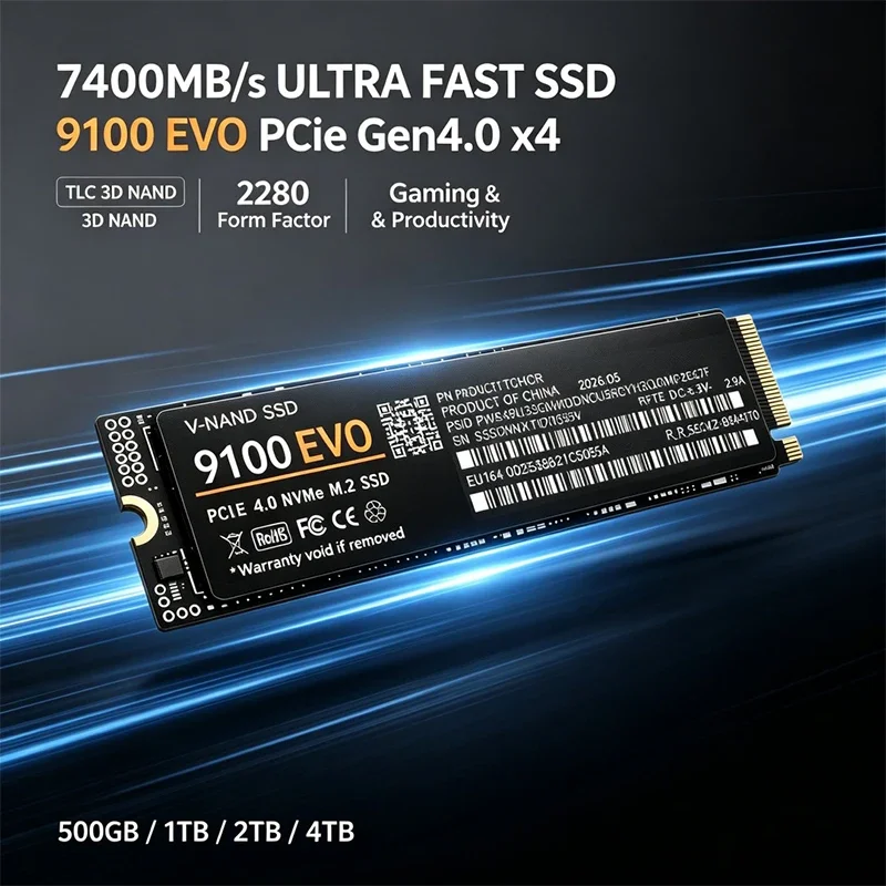 Gaming M.2 NVMe SSD 9100 EVO P - M.2 Nvme 4Tb Pcie 4.0 Ssd ulasan dan harga
