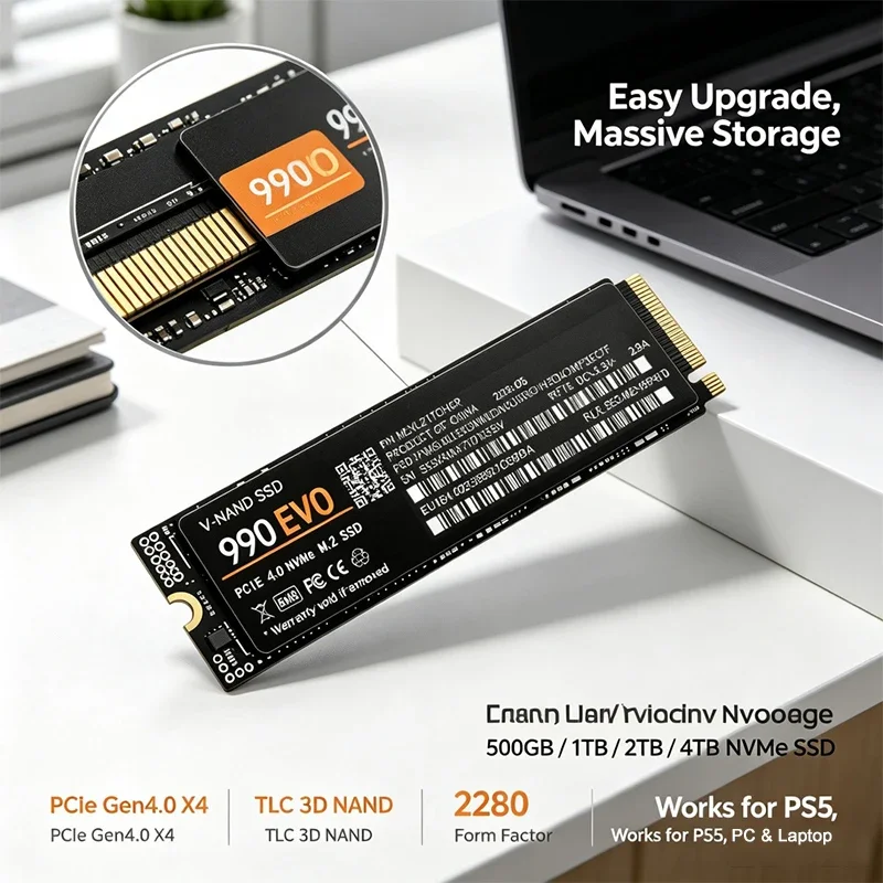 Gaming M.2 NVMe SSD 990 EVO PC - M.2 Nvme 4Tb Pcie 4.0 Ssd ulasan dan harga
