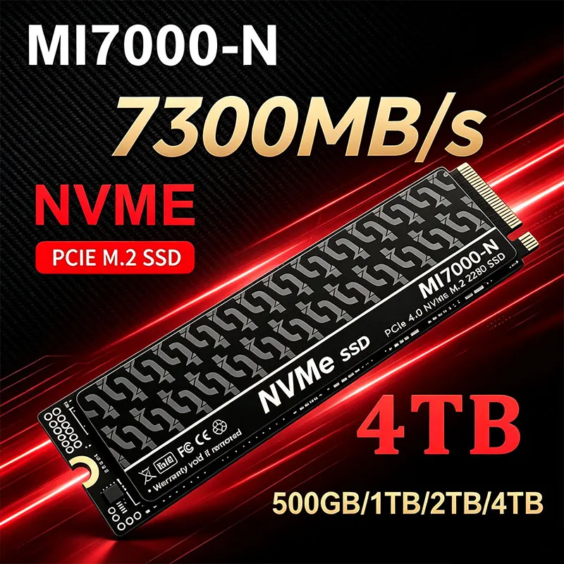 MI7000-N 7300MB/s SSD 1TB 2TB  - M.2 Nvme 4Tb Pcie 4.0 Ssd ulasan dan harga