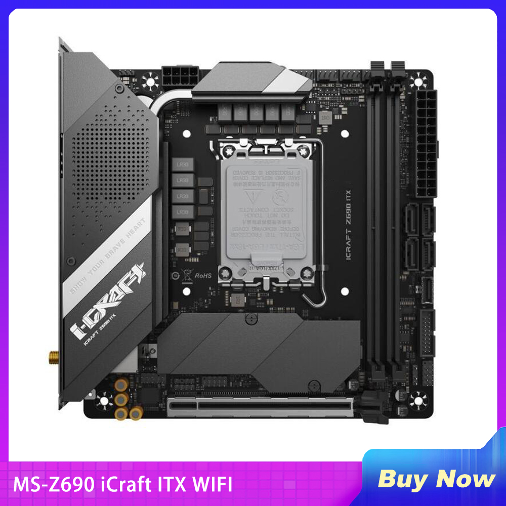 New MS-Z690 iCraft ITX WIFI De - Lga 1700 Ddr5 Itx Motherboard ulasan dan harga