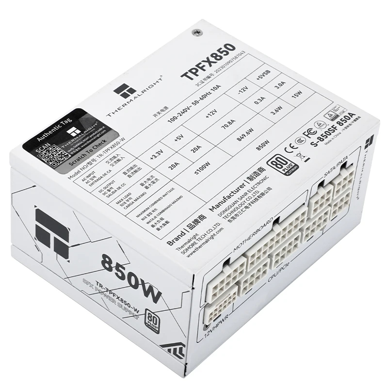 Thermalright TR-TPFX850 White  - Sfx Power Supply 850W Gold ulasan dan harga