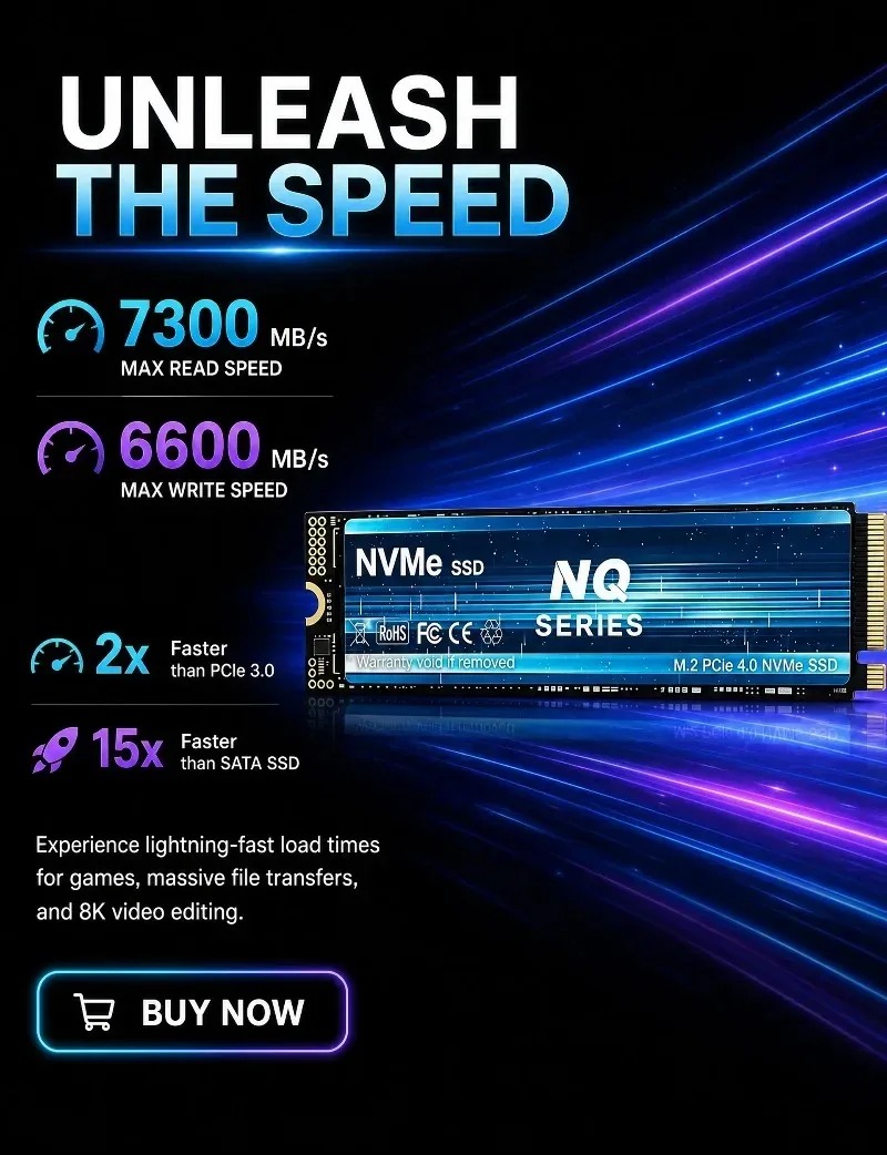 NQ 2TB 4TB PCIe 4.0 NVMe M.2 S - M.2 Nvme 4Tb Pcie 4.0 Ssd ulasan dan harga